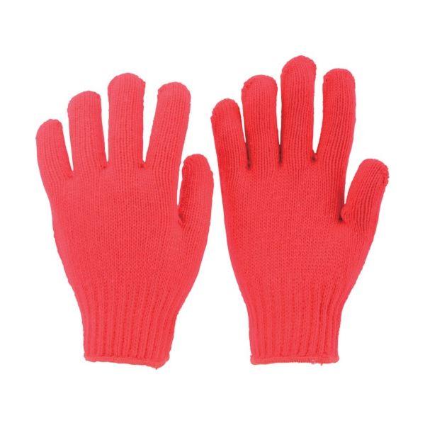 (まとめ) TRUSCO カラーナイロン軍手 赤 TCNG-R 1双 〔×10セット〕 まとめ買い