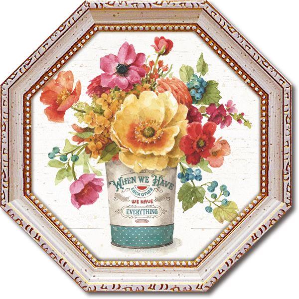 Gel加工 八角ミニ アートフレーム リサ・オーディット 「カントリー フレッシュ3」爆買