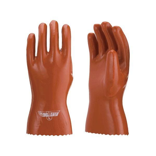 〔まとめ〕 川西工業 ソフト L オレンジ #820-L 1双 〔×20セット〕 使い捨て手袋 使い...