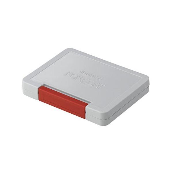 (まとめ) シヤチハタ フォアコートスタンプ台 大形 赤 HCN-3-R 1個 〔×5セット〕 業務...