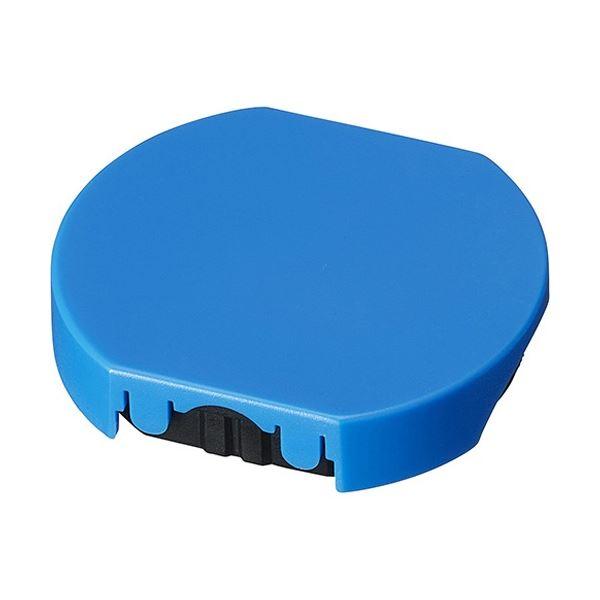 (まとめ) シャイニー スタンプ台内蔵R-532・R-532D専用 交換パッド 青 R-532-7B...