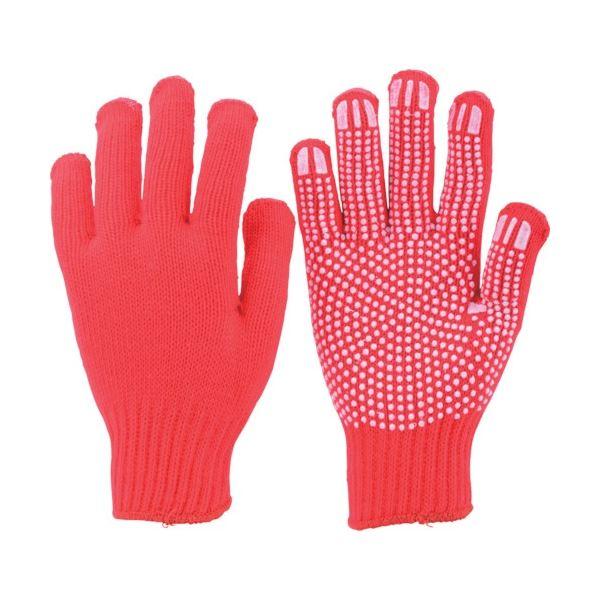 (まとめ) TRUSCO カラーナイロンすべり止め付軍手 赤 TCNSG-R 1双 〔×30セット〕...