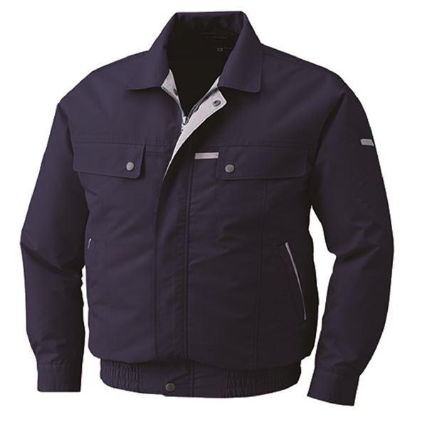 KU90450 空調服 R 綿・ポリ混紡 脇下マチ付き ディープネイビー LL まとめ買い