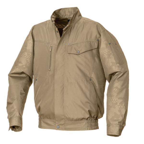 KU92000 空調服 R ポリエステル製 エンボスプリント 服のみ キャメル×キャメルエンボス 5...