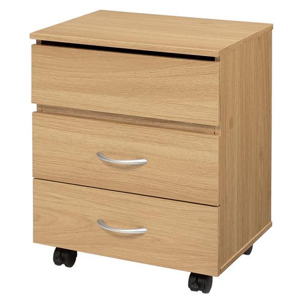 コスメワゴン ナチュラル (約)幅42.5cm 組立式 キャスター付 業務用 まとめ買い