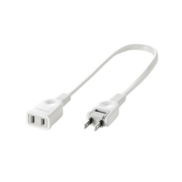 〔5個セット〕 サンワサプライ 電源延長コード 0.3m TAP-EX21003X5 まとめ買い