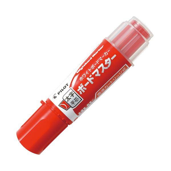 (まとめ)パイロット ボードマーカーボードマスター 太字平芯 レッド WMBM-18BMC-R 1セ...