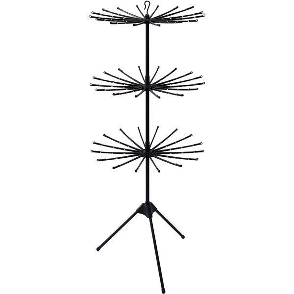 天馬 PORISH パラソルスタンド 3段 マットブラック PSBK-08 業務用 まとめ買い