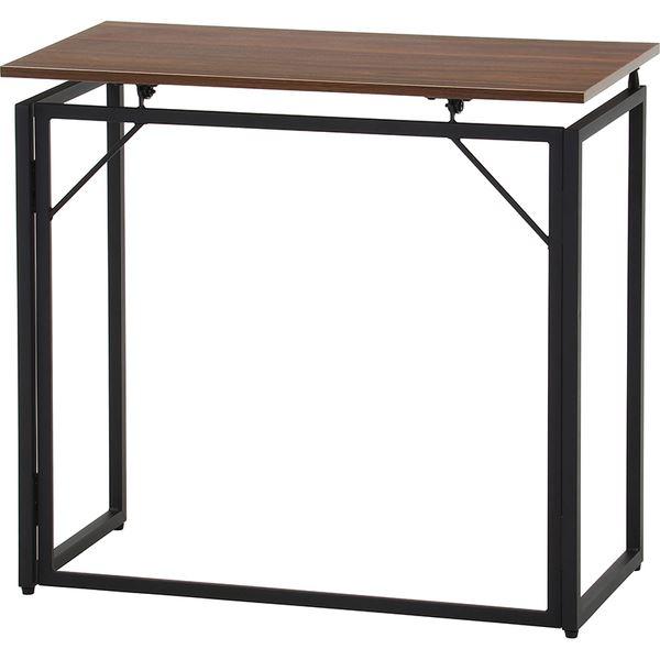 フォールディングデスク 約幅80×40cm BR ブラウン 完成品 業務用 まとめ買い 爆買