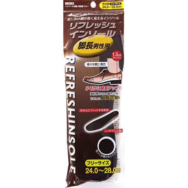 〔10個セット〕 不動化学 リフレッシュインソール 男性用 C-1411-R 送料無料 まとめ買い