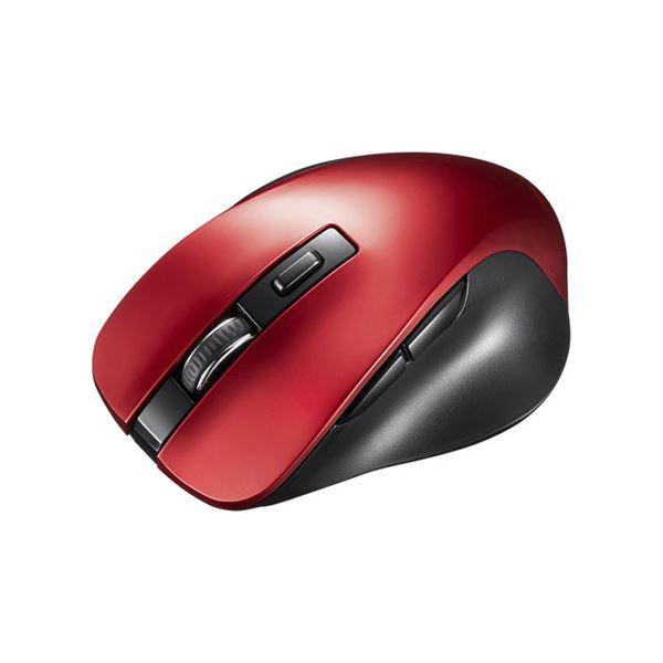 サンワサプライ BluetoothブルーLEDマウス(5ボタン) レッド MA-BB518R まとめ...