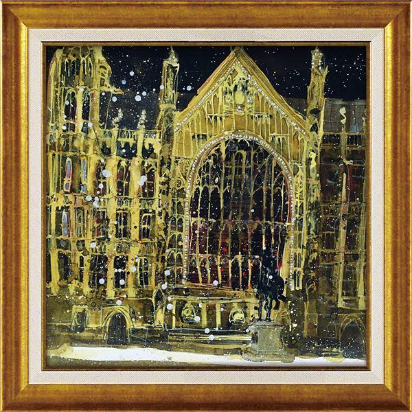 ユーパワー スーザン・ブラウン 〜ラインストーンデコ〜 Gel加工 アートフレーム 「ウェストミンス...