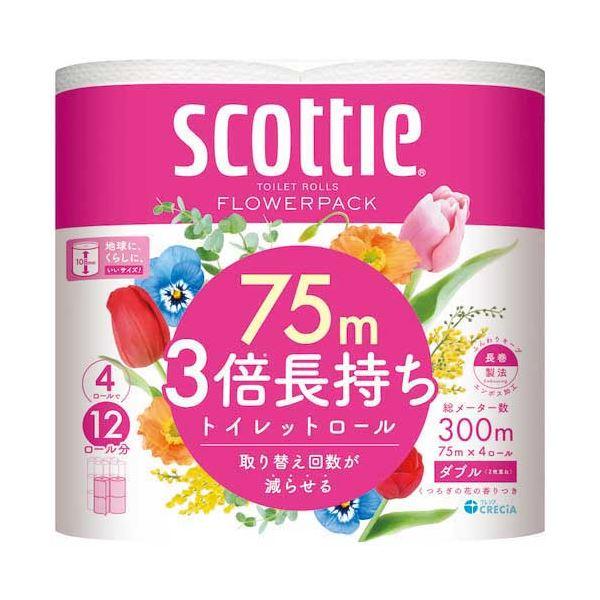 スコッティ フラワー 3倍長持ち W 4R×12P 業務用 まとめ買い
