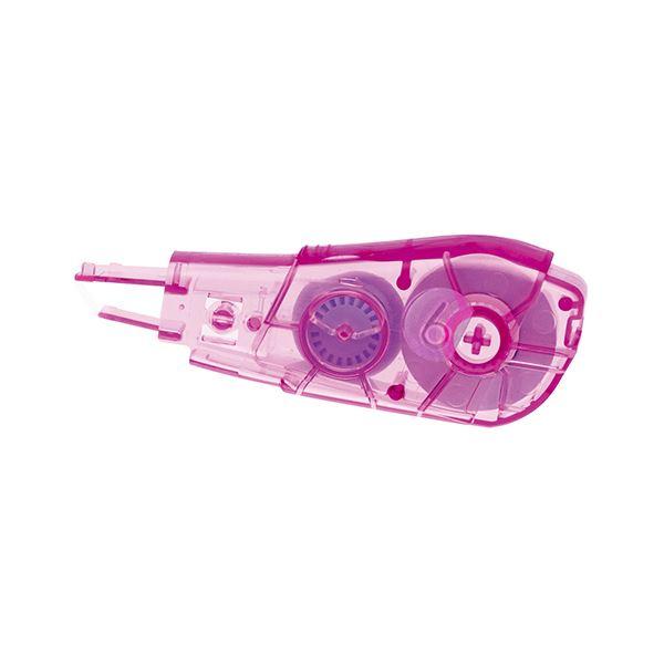 (まとめ) プラス 修正テープホワイパーPT 交換テープ 6mm幅×6m ピンク WH-646R 1...