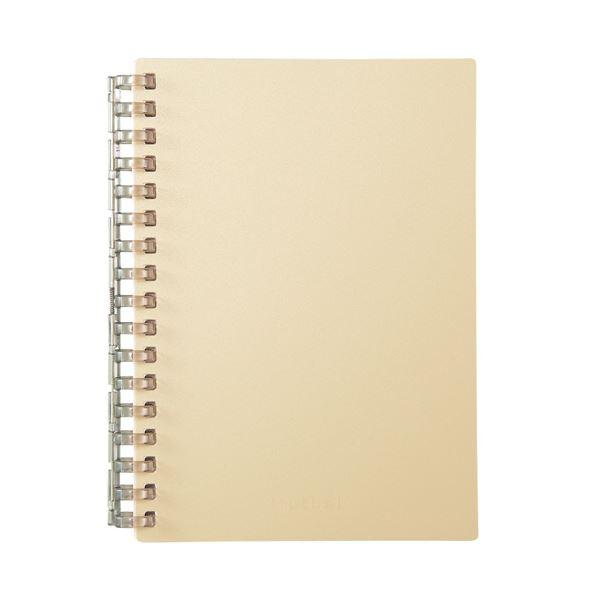 (まとめ) リヒトラブMutual オープンリングノート A6タテ 17穴 5mm方眼罫 リーフ50...