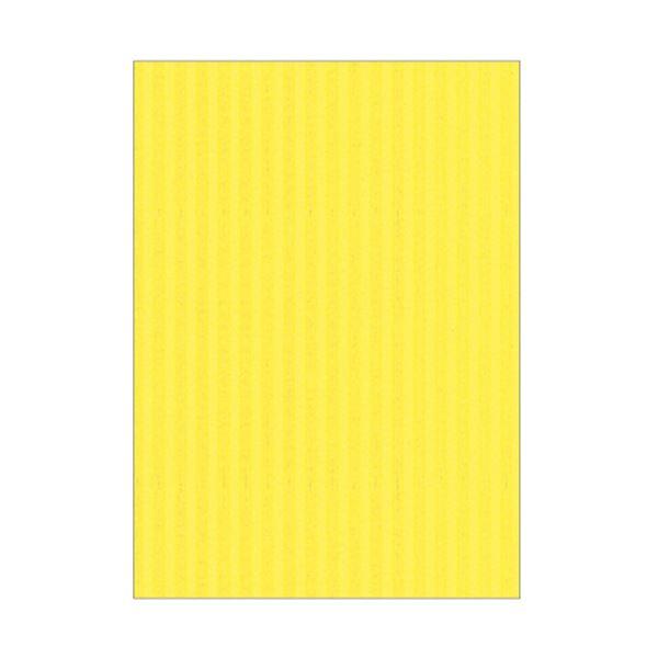 (まとめ) ヒサゴカラーダンボール リップルボード B3 レモン RB13 1パック(3枚) 〔×2...