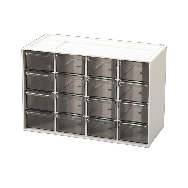アイリスオーヤマ小物キャビネット 引出し16個 ライトグレー KC-30R 1台 業務用 まとめ買い