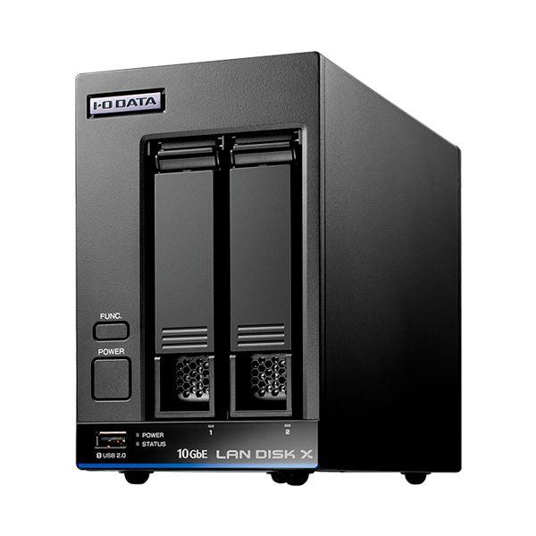 アイオーデータ10GbE&amp;マルチギガビット Linux 法人2ドライブNAS(5年保証・データ復旧)...