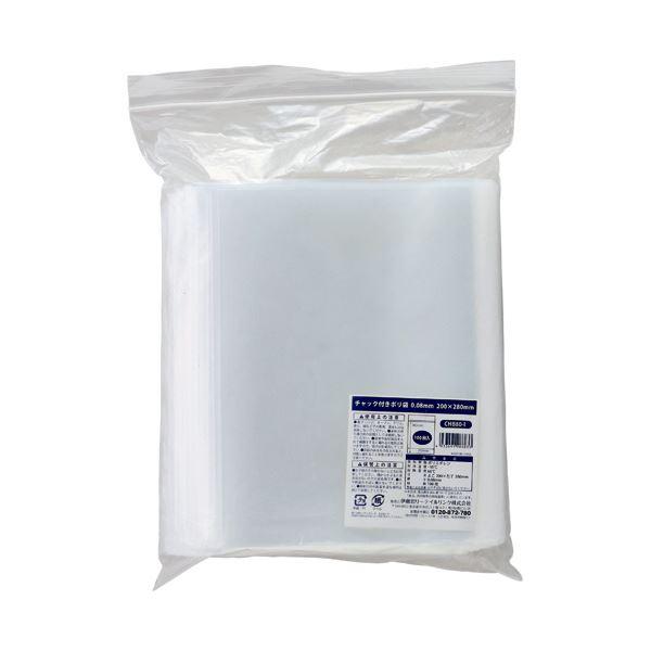 (まとめ) 伊藤忠リーテイルリンク チャック付ポリ袋 0.08×200×280mm CHB80-I ...