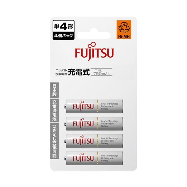 (まとめ) FDK 富士通ニッケル水素電池 スタンダードタイプ 単4形 HR-4UTC(4B) 1パ...