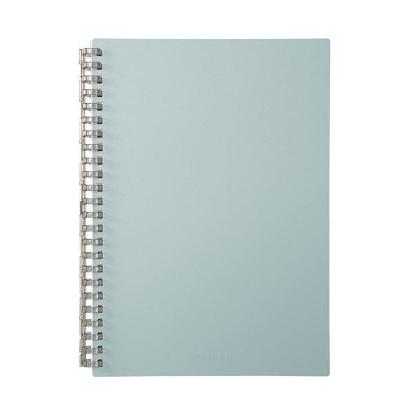 (まとめ) リヒトラブMutual オープンリングノート A5タテ 24穴 5mm方眼罫 リーフ50...