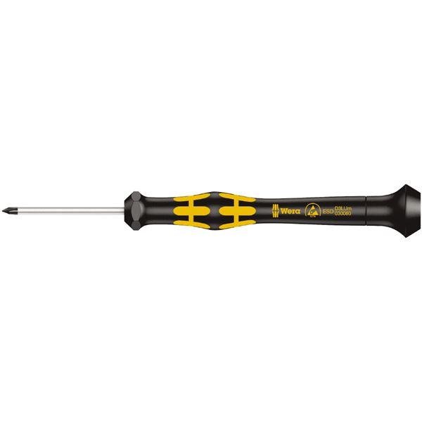 WERA ヴェラ ESD 静電気放電対策 Microstix 精密ドライバー 刃先サイズM 軸長40...