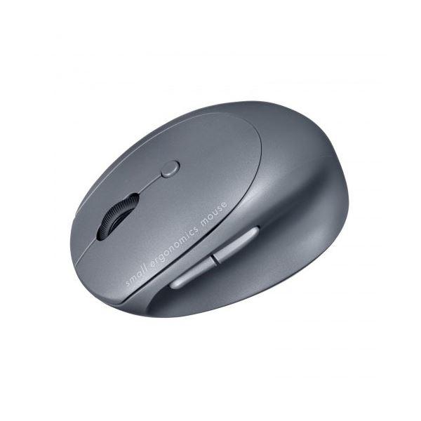 サンワサプライ 静音Bluetooth小型エルゴノミクスマウス 充電式 5ボタン ブラック MA-E...