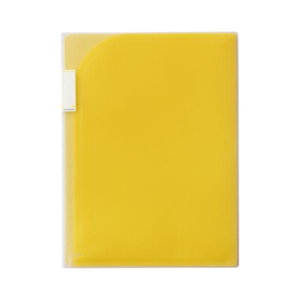 (まとめ) LIHIT LAB Avanti 6ポケットホルダー A4(A3・2ツ折) 黄 F-34...
