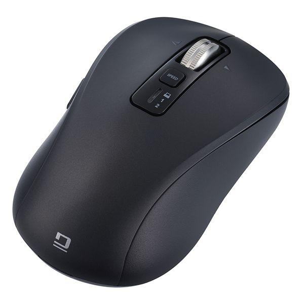 Digio2 感動ホイールマウス 静音5ボタンBlueLEDマウス M ブラック MUS-DKF24...