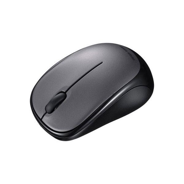 サンワサプライ 静音BluetoothブルーLEDマウス ダークシルバー MA-BBS311DSN爆...