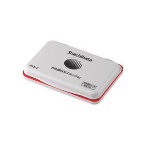 シヤチハタ 水性顔料系スタンプ台 中形 赤 HKN-2-R 1個 業務用 まとめ買い