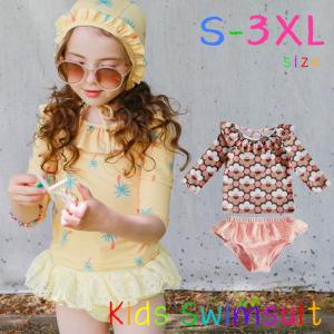 水着 女の子 UVカット かわいい おしゃれ 水...の商品画像