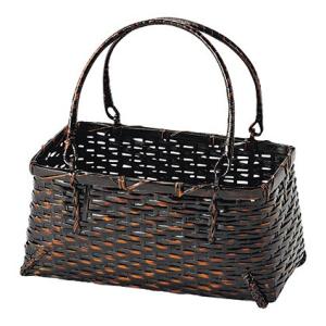 岩手県鳥越地区の竹細工 スズ竹 篠竹 市場かご 尺四 W44cm