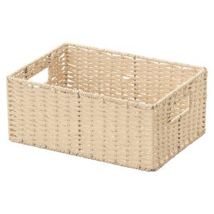 10セット メッシュバスケット カゴ 縦×横32×45cm 深さ18cm 店舗品 ウッドハンドルメッシュバスケット M リーニエ （ かご カゴ