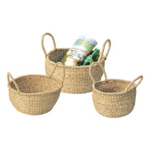 収納 かご ボックス バスケット 水草フルナ 四角 約W22xD22cm(底部分