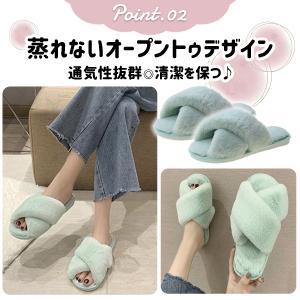 スリッパ ルームシューズ 冷え性 おしゃれ レ...の詳細画像2