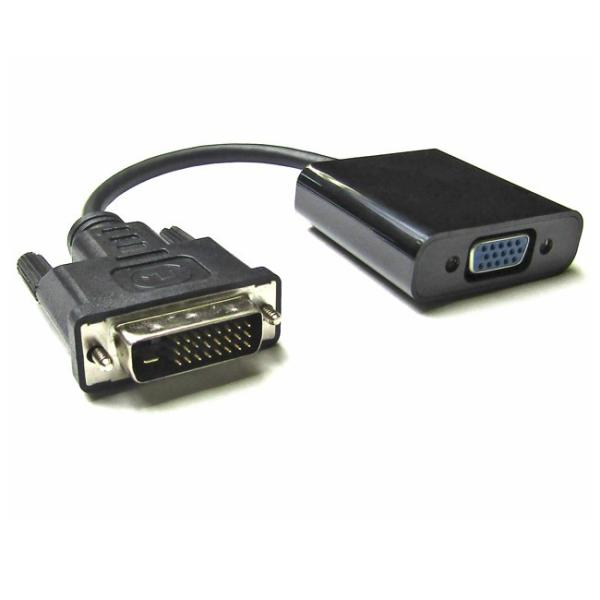 vodaview DVI to VGA変換アダプタ（黒）DVIデジタル信号変換　送料無料