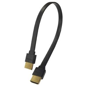 vodaview コンパクトHDMI cable 30cm フラットタイプ 黒 最大解像度：4K 60フレーム
