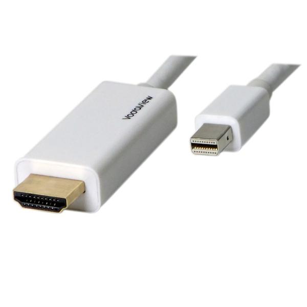 vodaview MiniDisplayPort to HDMI ケーブル 1.8m（白）送料無料
