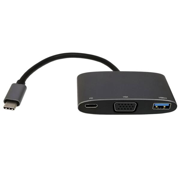 vodaview USB Type-C to VGA マルチDockアダプタ シルバー 送料無料