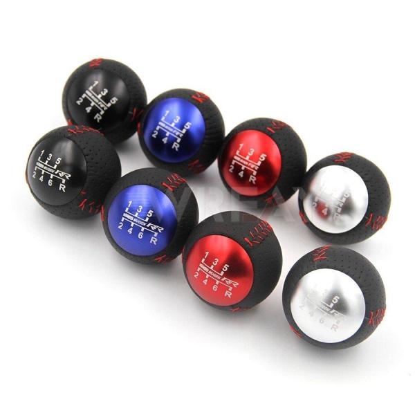 【並行輸入品】5-6速度 RR 革 車 ギアシフトノブ M10X1.5 ホンダタイプ Rシビック E...