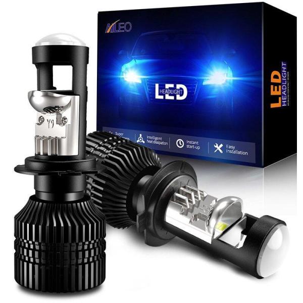 【並行輸入品】Aile 自動車 ヘッドライトランプ ミニ LED 電球 h7 プロジェクターレンズ ...
