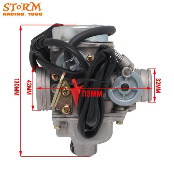 【並行輸入品】汎用 carburador 24ミリメートル 4t ヤマハGY6 110cc 125c...