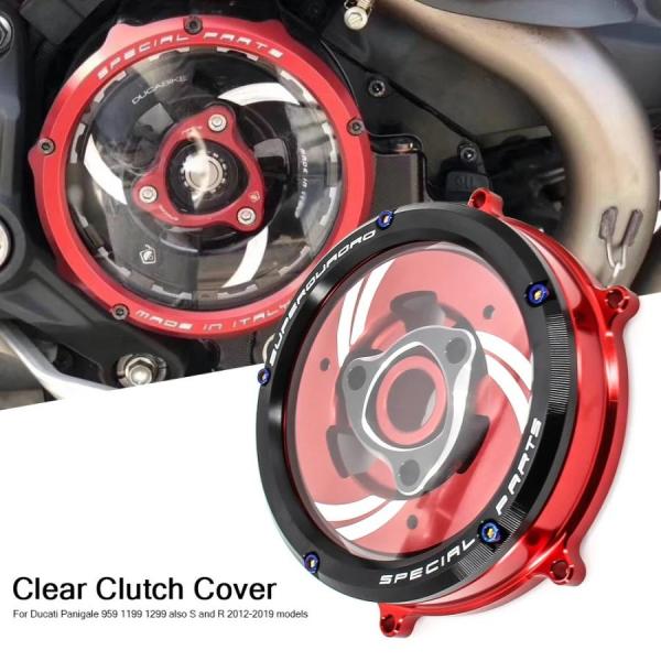 【並行輸入品】ducati オートバイ クラッチ保護ケース cnc 透明 959 1199 1299...