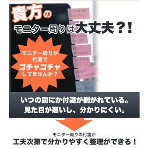 パソコン ボード 横 モニター 付箋ボード メ...の詳細画像2