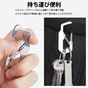 カラビナ キーホルダー ダブルフック ダブルカ...の詳細画像4