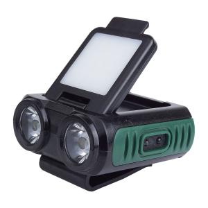 ヘッドライト LEDライト クリップ付き ヘッドバンド付属 USB充電式 バッテリー内蔵 センサー搭載 角度調整可能 アウトドア キャンプ 釣り 帽子 キャップライト｜vogel