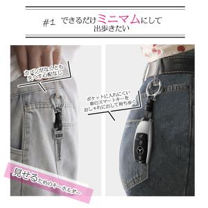 キーリング ストラップ フェイクレザー キーホ...の詳細画像2