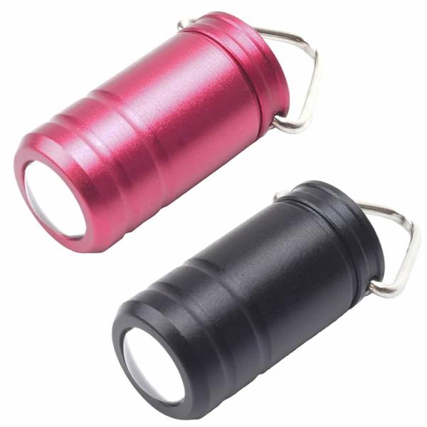 LEDライト 小型 携帯 指先サイズ アルミ合金製 高耐久 軽量 キーリング キーホルダー アウトド...