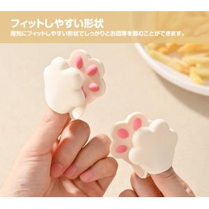 指先 ミトン 鍋つかみ 2個セット 猫 肉球 ...の詳細画像3